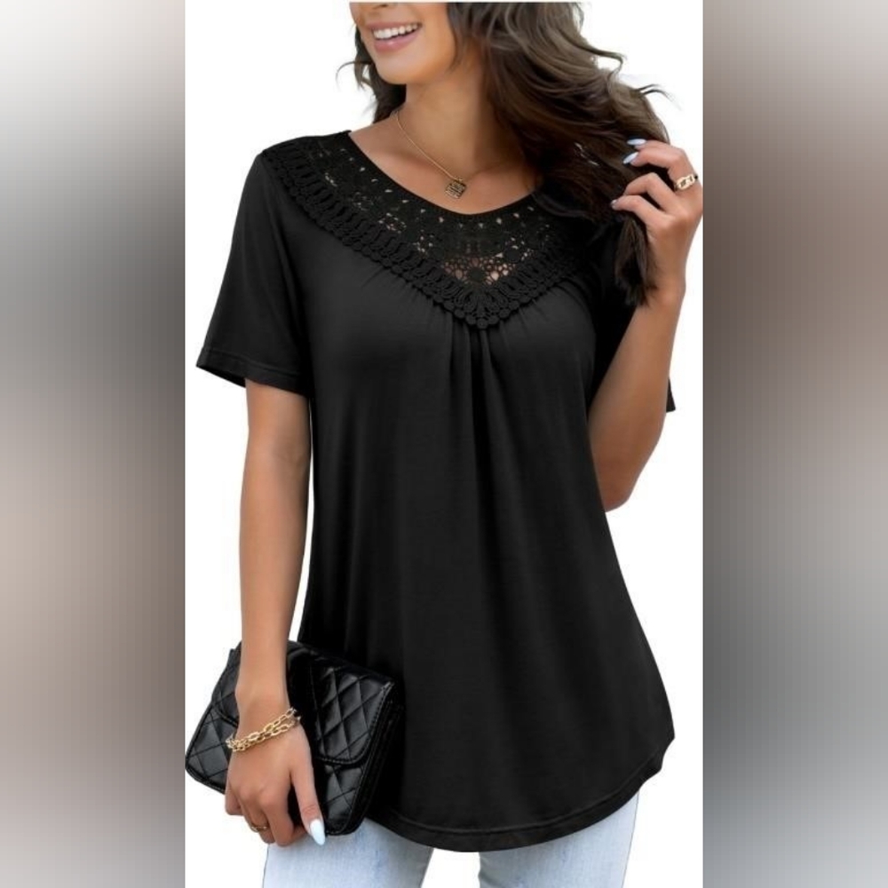 Short sleeve Lace shirt - 2XL
